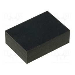 50 pcs : FIX-SF-201465 - Self-adhesive foot, H: 6.5mm, black, rubber, W: 20mm, L: 14mm