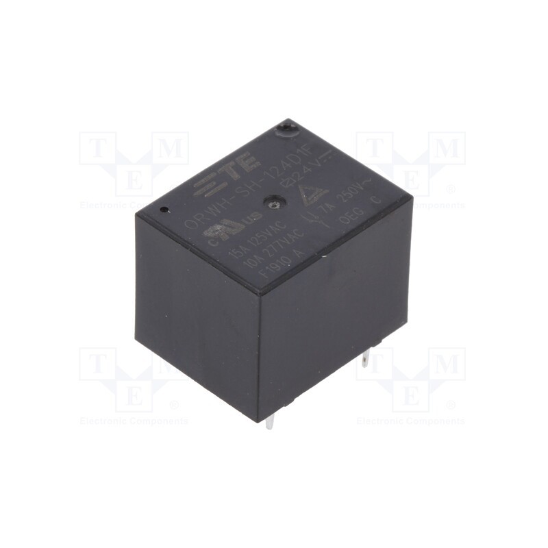 10 pcs : 1-1721150-5 - Relay: electromagnetic, SPDT, Ucoil: 24VDC, 10A, 10A/277VAC, PCB