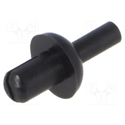 50 pcs : 8G4053.0X3.0B - Rivet, polyamide, L.rivet: 4.5mm, Panel cutout diam: 3.1mm, black