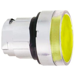 1 pcs - Schneider Electric Harmony XB4 Series Orange Illuminated Spring Return Push Button Head, 22mm Cutout, IP66, IP67, IP69K