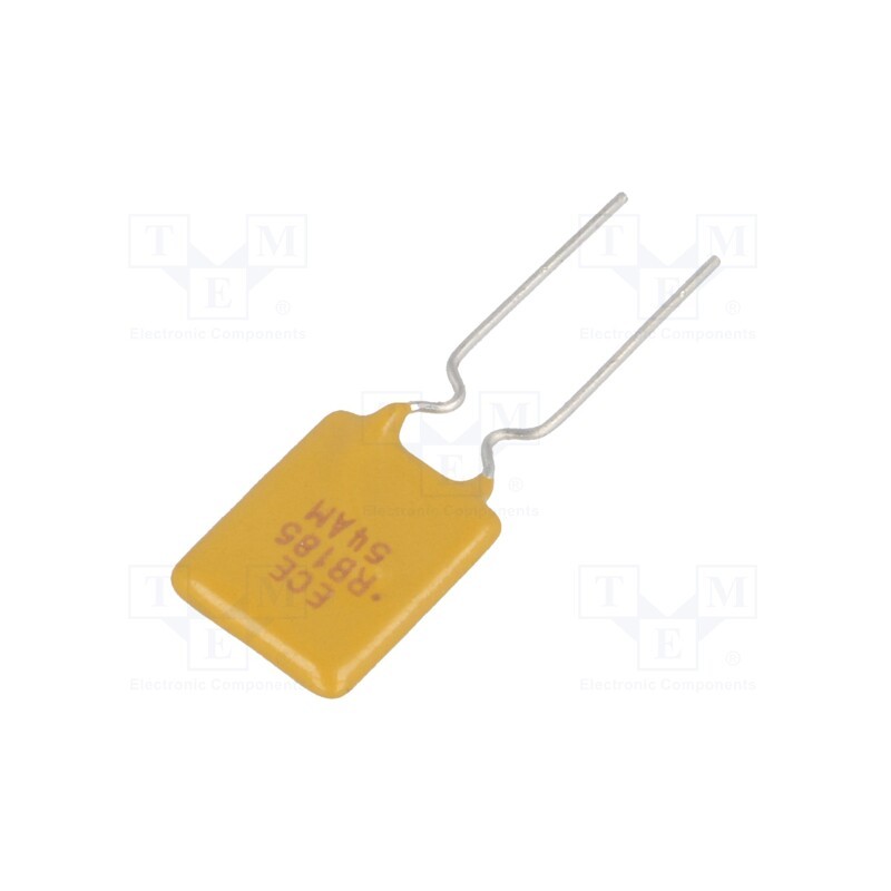 10 pcs : RB185-30 - Fuse: PTC polymer, 1.85A, 10.2x15.7mm, 5.1mm, Ø0.51x7.6mm