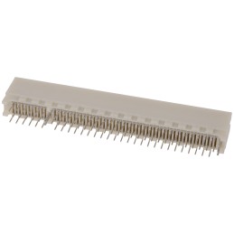 1 pcs - TE Connectivity Female Edge Connector, Through Hole Mount, 120-Contacts, 1.27mm Pitch, 2-Row, Solder Termination