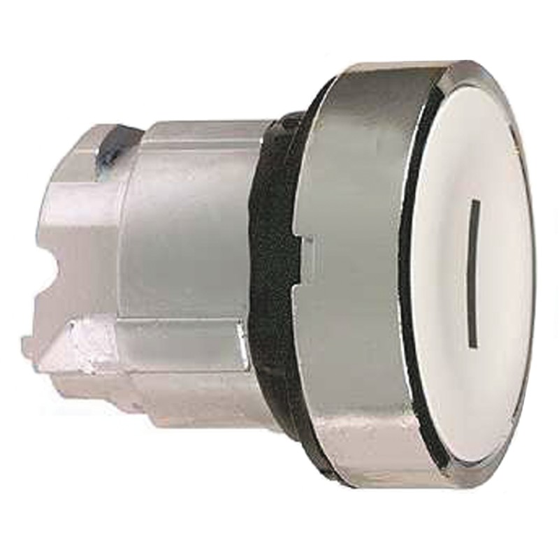 1 pcs - Schneider Electric Harmony XB4 Series White Momentary Push Button Head, 22mm Cutout, IP66, IP67, IP69K