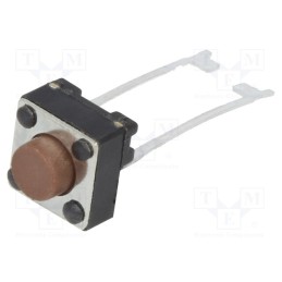 10 pcs : TL59AF100Q - Microswitch TACT, SPST, Pos: 2, 0.05A/12VDC, THT, none, 0.98N, 5mm