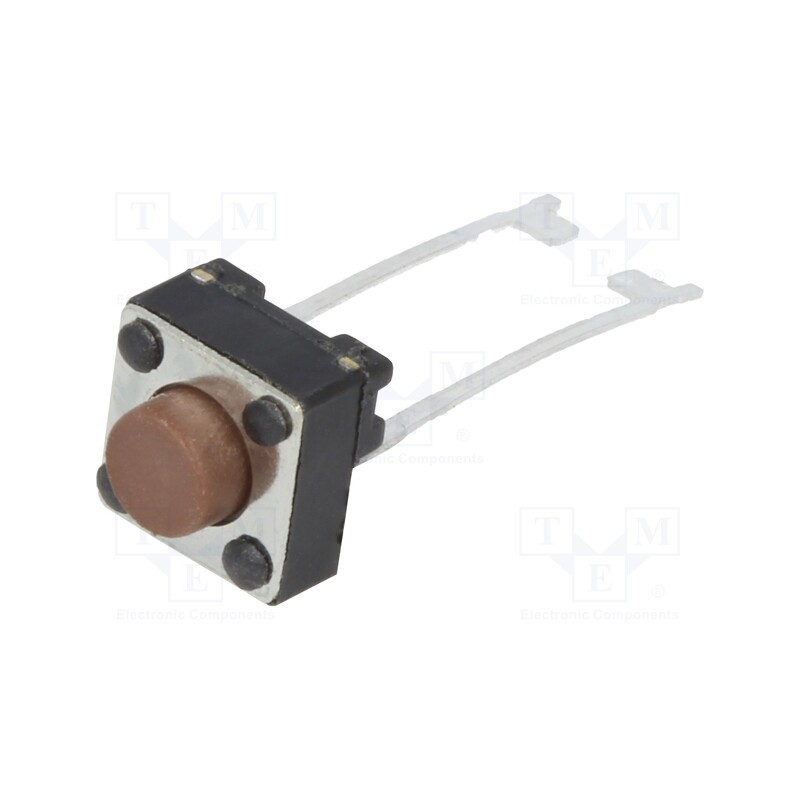 10 pcs : TL59AF100Q - Microswitch TACT, SPST, Pos: 2, 0.05A/12VDC, THT, none, 0.98N, 5mm