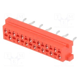 10 pcs : 8-215079-4 - Micro-MaTch, socket, female, PIN: 14, THT, on PCBs, Layout: 2x7