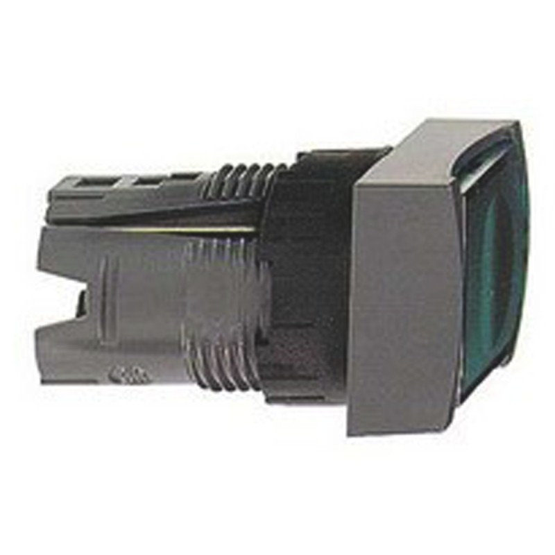 1 pcs - Schneider Electric Harmony XB6 Series Green Illuminated Spring Return Push Button Head, 16mm Cutout, IP65