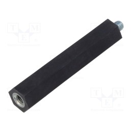 10 pcs : QSCP070M6 - Insulating sleeve, Int.thread: M6, L: 70mm, UL94V-0, Mat: polyester
