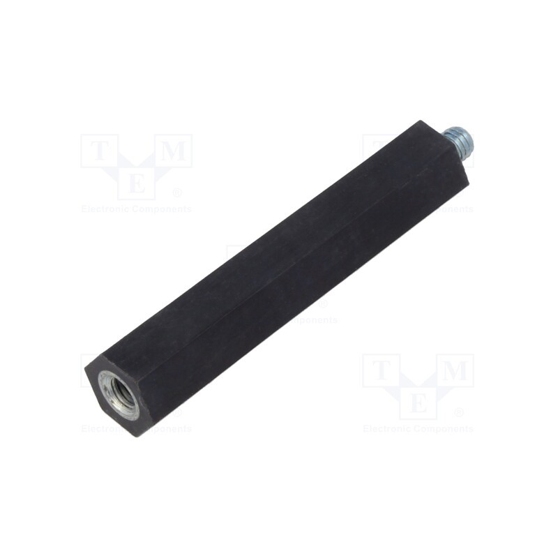 10 pcs : QSCP070M6 - Insulating sleeve, Int.thread: M6, L: 70mm, UL94V-0, Mat: polyester