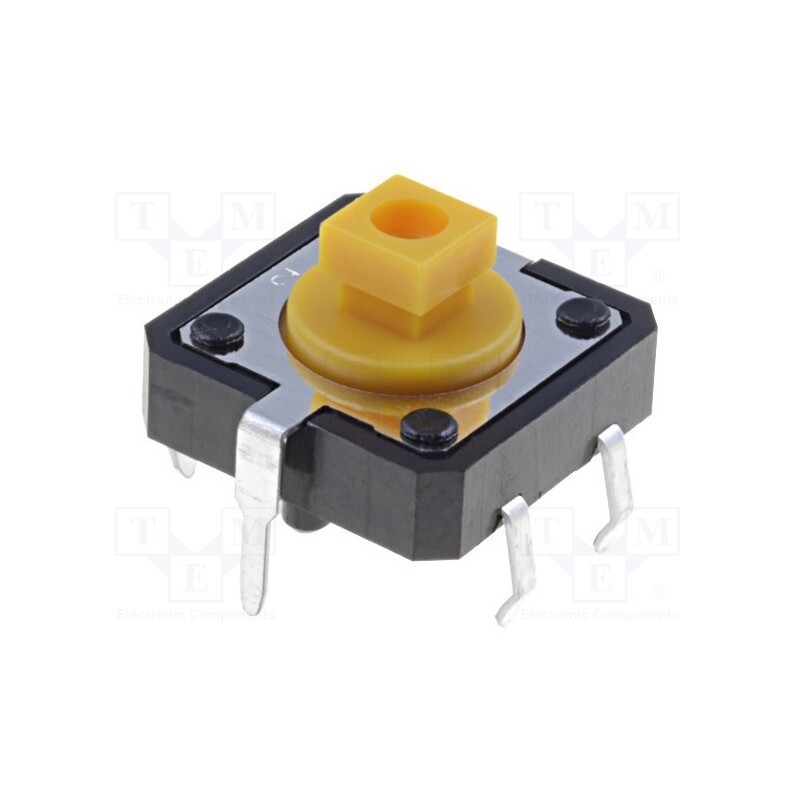 10 pcs : B3F-4155 - Microswitch TACT, SPST-NO, Pos: 2, 0.05A/24VDC, THT, none, 2.55N