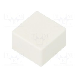 10 pcs : B321260 - Button, push-in, none, 5.5mm, -25÷70°C, square, white