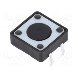 10 pcs : 1437565-2 - Microswitch TACT, SPST-NO, Pos: 2, 0.05A/24VDC, THT, none, OFF-(ON)