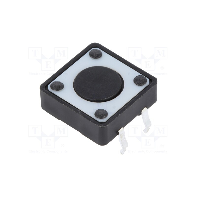 10 pcs : 1437565-2 - Microswitch TACT, SPST-NO, Pos: 2, 0.05A/24VDC, THT, none, OFF-(ON)