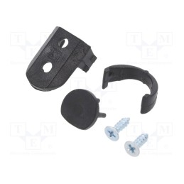 10 set : 86350002 -AS - Flat holder, black, 2pcs, PEN8