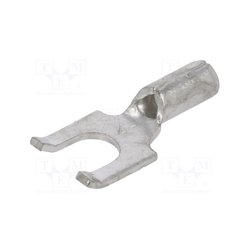 10 pcs : 8237 - Tip: fork, M4, crimped, for cable, non-insulated, copper, 4.32mm