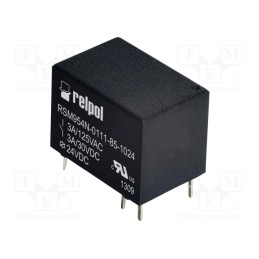 10 pcs : RSM954N-0111-85-1024 - Relay: electromagnetic, SPDT, Ucoil: 24VDC, 3A, 3A/125VAC, 3A/30VDC