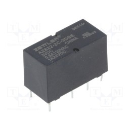 10 pcs : AZ822-2C-3DSE - Relay: electromagnetic, DPDT, Ucoil: 3VDC, 2A, 0.5A/120VAC, PCB