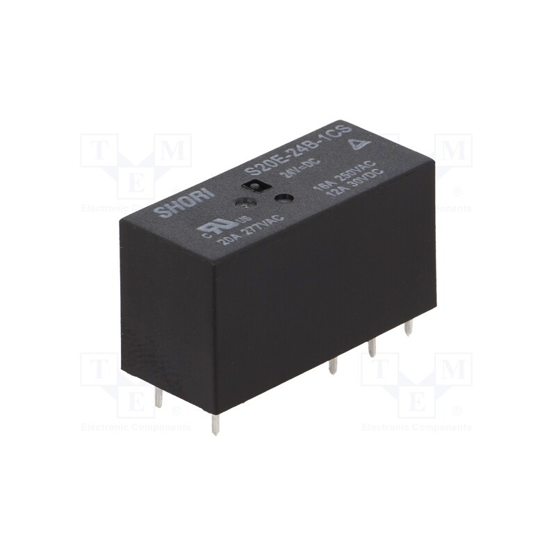 10 pcs : S20E-24B-1CS - Relay: electromagnetic, SPDT, Ucoil: 24VDC, Icontacts max: 20A