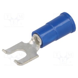 10 pcs : 8248 - Tip: fork, M3,5, Ø: 3.66mm, crimped, for cable, insulated, blue