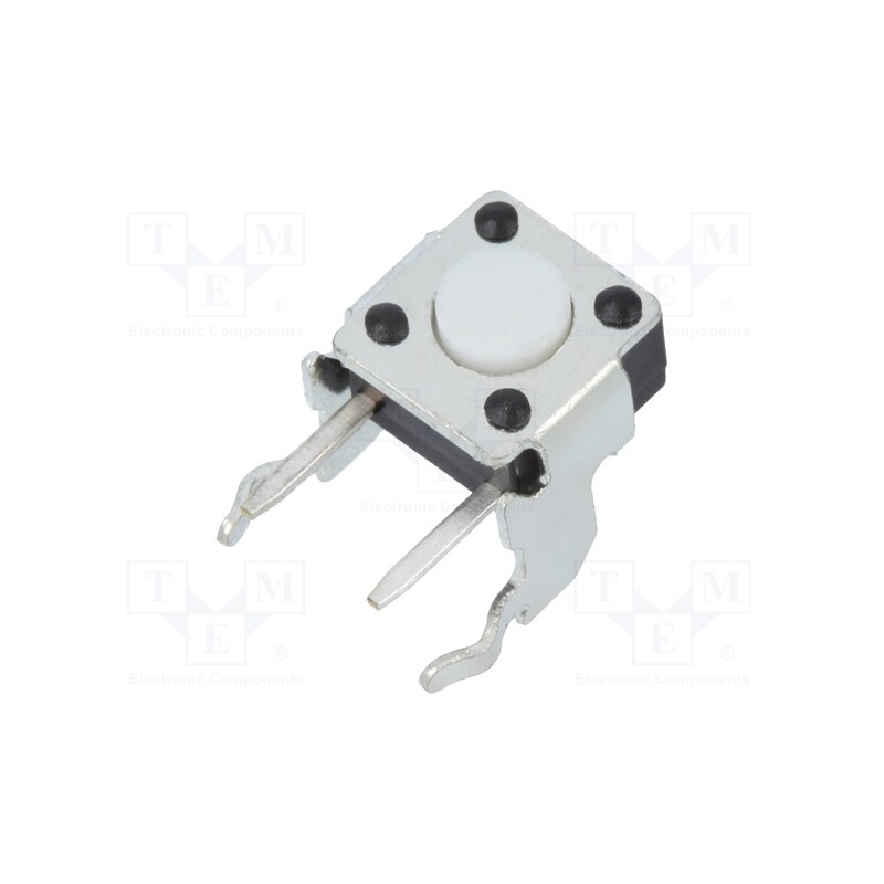10 pcs : 1825027-2 - Microswitch TACT, SPST-NO, Pos: 2, 0.05A/24VDC, THT, none, OFF-(ON)