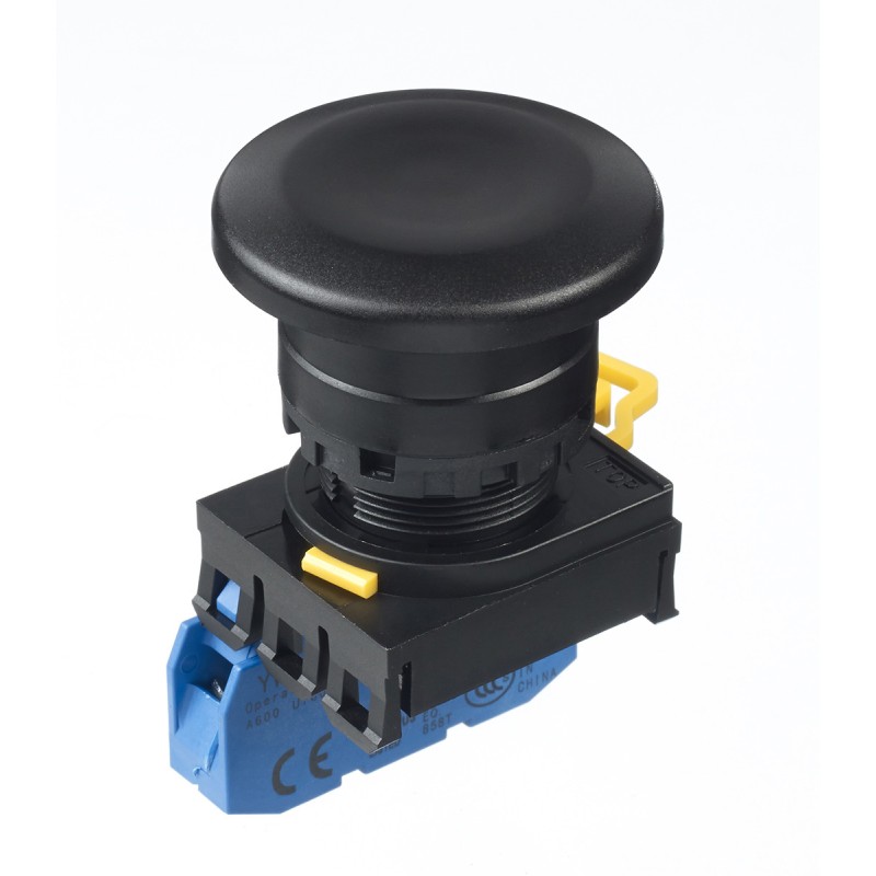 1 pcs - Idec YW Series Illuminated Push Button Complete Unit, Panel Mount, 22mm Cutout, SPST, IP65