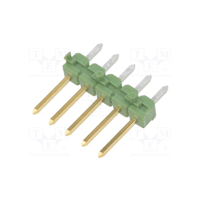 10 pcs : 825433-5 - Pin header, pin strips, AMPMODU MOD II, male, PIN: 5, straight