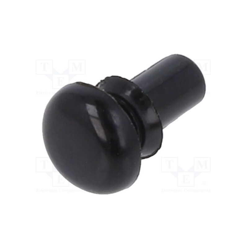 50 pcs : 3440 - Rivet, polyamide, Rivet diam: 1.9mm, L.rivet: 3.3mm, black