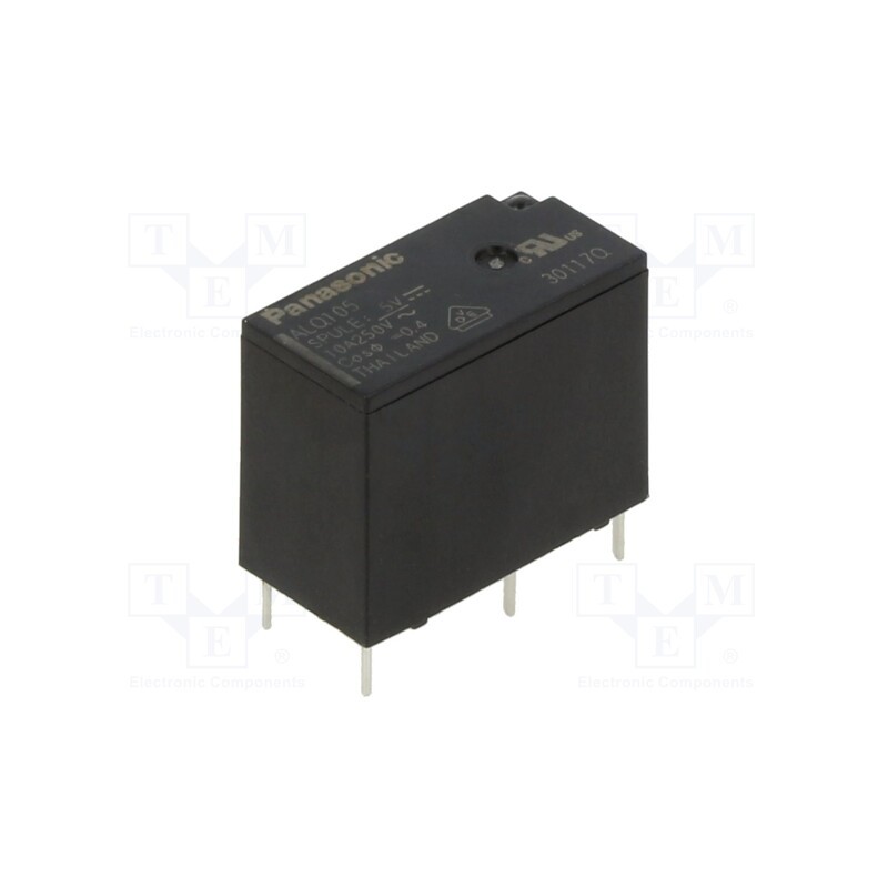 10 pcs : ALQ105 - Relay: electromagnetic, SPDT, Ucoil: 5VDC, Icontacts max: 10A, PCB