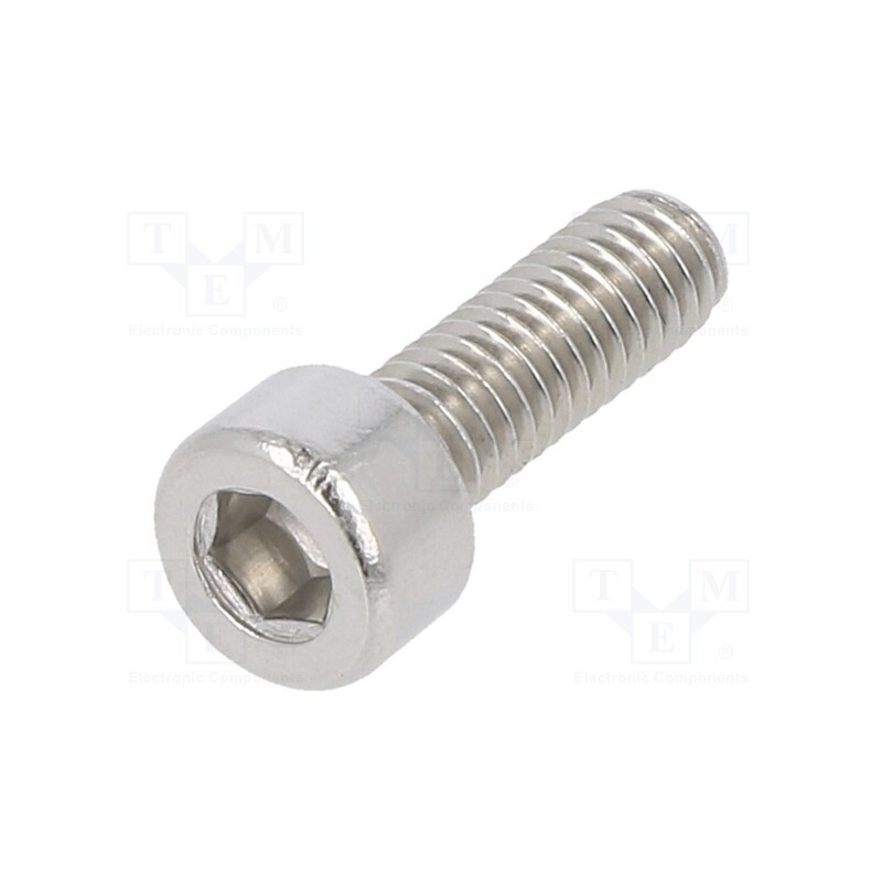 500 pcs : M4X12/D912-A2 - Screw, M4x12, 0.7, Head: cheese head, hex key, HEX 3mm, DIN 912