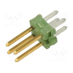 10 pcs : 825440-2 - Pin header, pin strips, AMPMODU, male, PIN: 4, straight, 2.54mm, THT