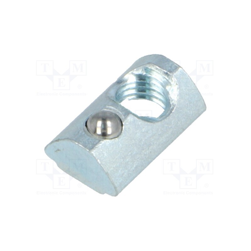 10 pcs : 96215 - Nut, for profiles, Width of the groove: 5mm, steel, zinc, T-slot