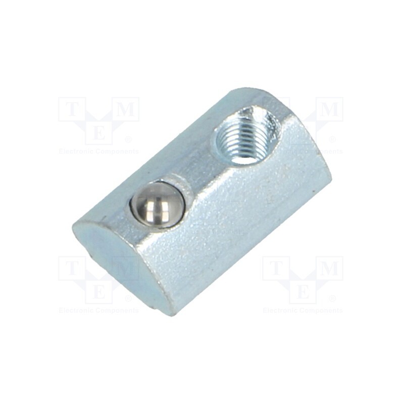 10 pcs : 96213 - Nut, for profiles, Width of the groove: 5mm, steel, zinc, T-slot