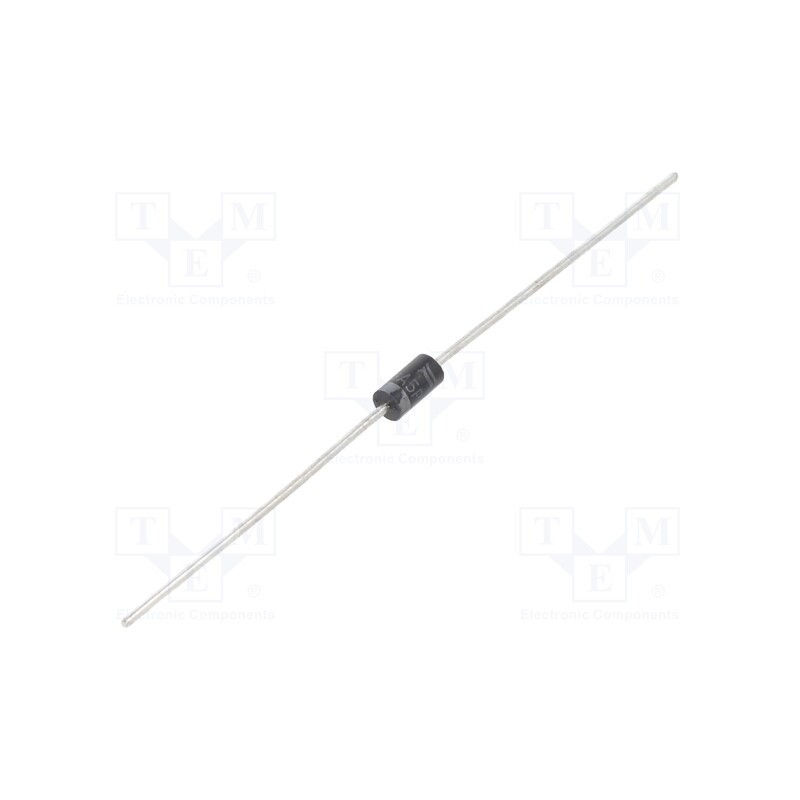 50 pcs : 1N4001GP-AQ - Diode: rectifying, THT, 50V, 1A, , Ifsm: 30A, DO41, Ir: 50uA