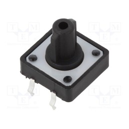 10 pcs : TL1100FF160Q - Microswitch TACT, SPST-NO, Pos: 2, 0.05A/12VDC, THT, 1.57N, 12mm