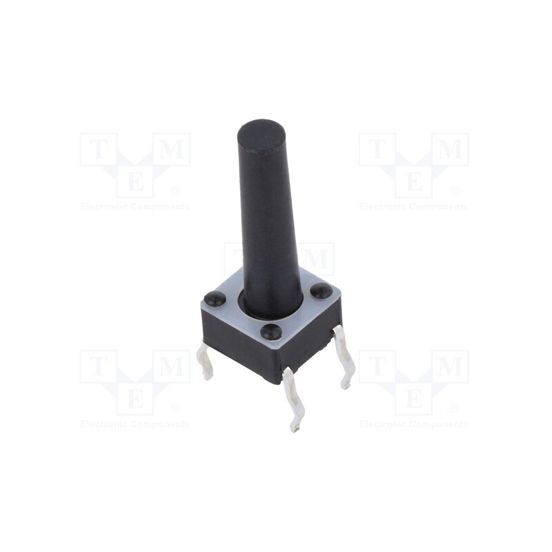 10 pcs : TL1105YF160Q - Microswitch TACT, SPST-NO, Pos: 2, 0.05A/12VDC, THT, 1.57N, 6x6x4mm