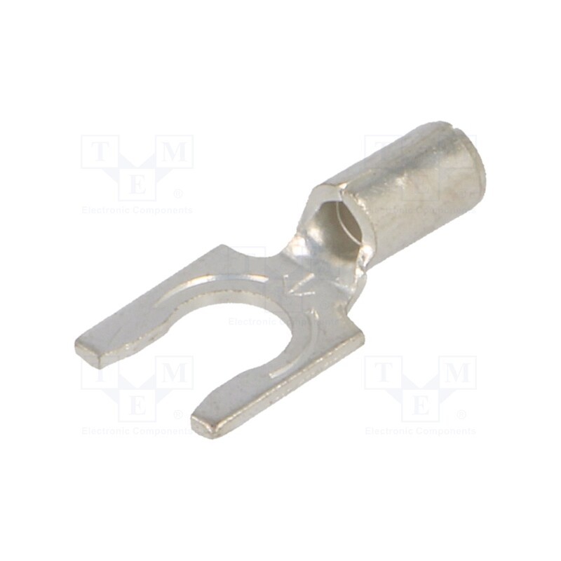 10 pcs : 8259 - Tip: fork, M4,5, crimped, for cable, non-insulated, copper, 4.98mm