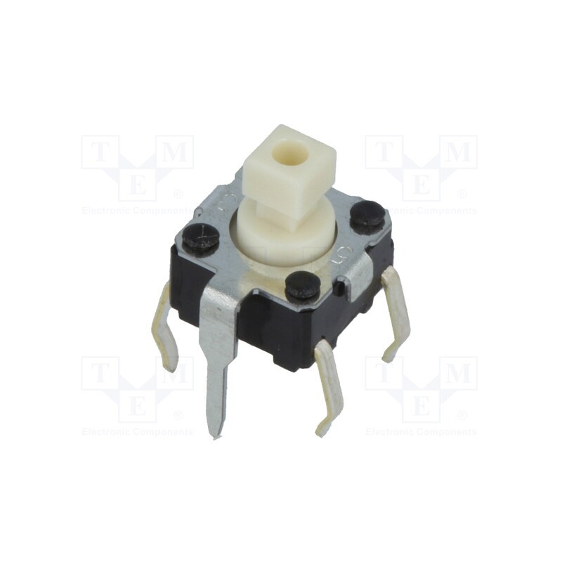 10 pcs : B3F-1150 - Microswitch TACT, SPST-NO, Pos: 2, 0.05A/24VDC, THT, none, 0.98N