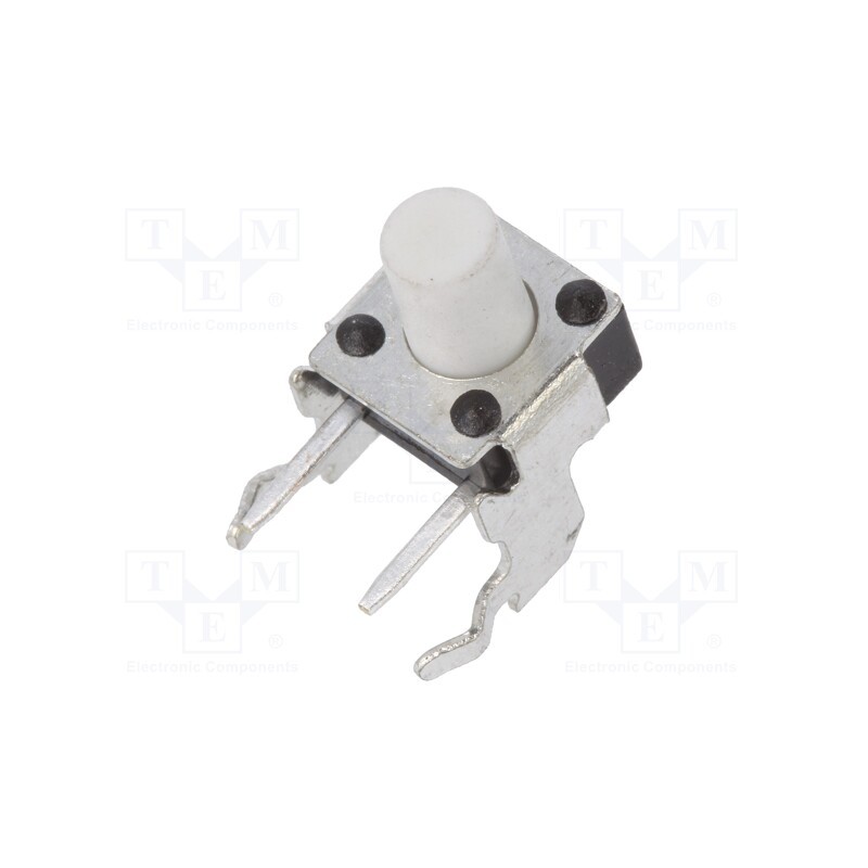 10 pcs : 1-1825027-7 - Microswitch TACT, SPST-NO, Pos: 2, 0.05A/24VDC, THT, none, OFF-(ON)