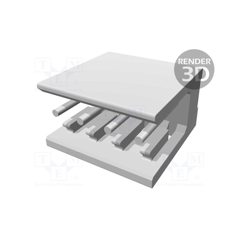 10 pcs : 826467-4 - Socket, wire-board, male, AMPMODU MOD II, 2.54mm, PIN: 4, THT