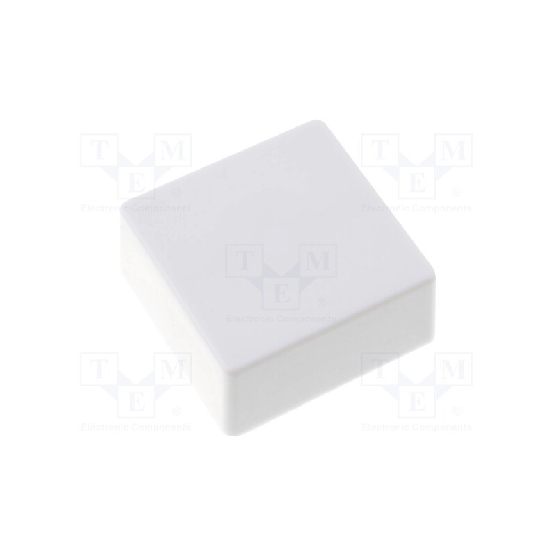 10 pcs : B32-1360 - Button, push-in, 5.5mm, -25÷70°C, square, white, 12x12mm