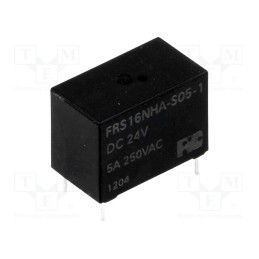 10 pcs : FRS16NHA-S05-1 DC24V - Relay: electromagnetic, SPST-NO, Ucoil: 24VDC, 5A, 5A/125VAC, PCB