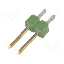 20 pcs : 826629-2 - Pin header, pin strips, AMPMODU MOD II, male, PIN: 2, straight