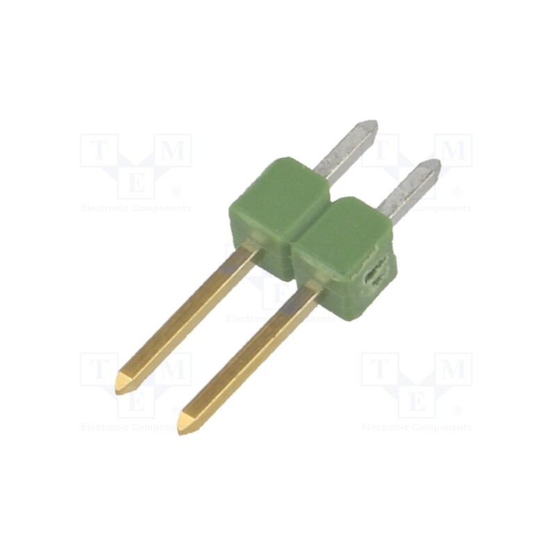 20 pcs : 826629-2 - Pin header, pin strips, AMPMODU MOD II, male, PIN: 2, straight