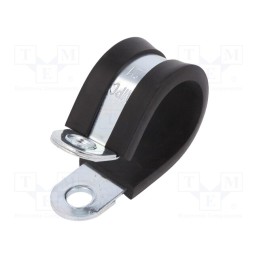 10 pcs : LKD12115 - Fixing clamp, ØBundle : 21mm, W: 15mm, steel, Cover material: EPDM