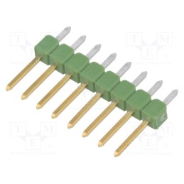 10 pcs : 826629-8 - Pin header, pin strips, AMPMODU MOD II, male, PIN: 8, straight