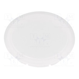 10 pcs : K22RRWS - Actuator lens, RONTRON-R-JUWEL, white transparent opal