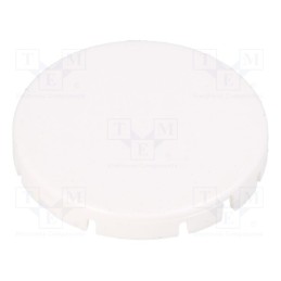 10 pcs : T22RRGWS - Actuator lens, RONTRON-R-JUWEL, white, Ø19.7mm