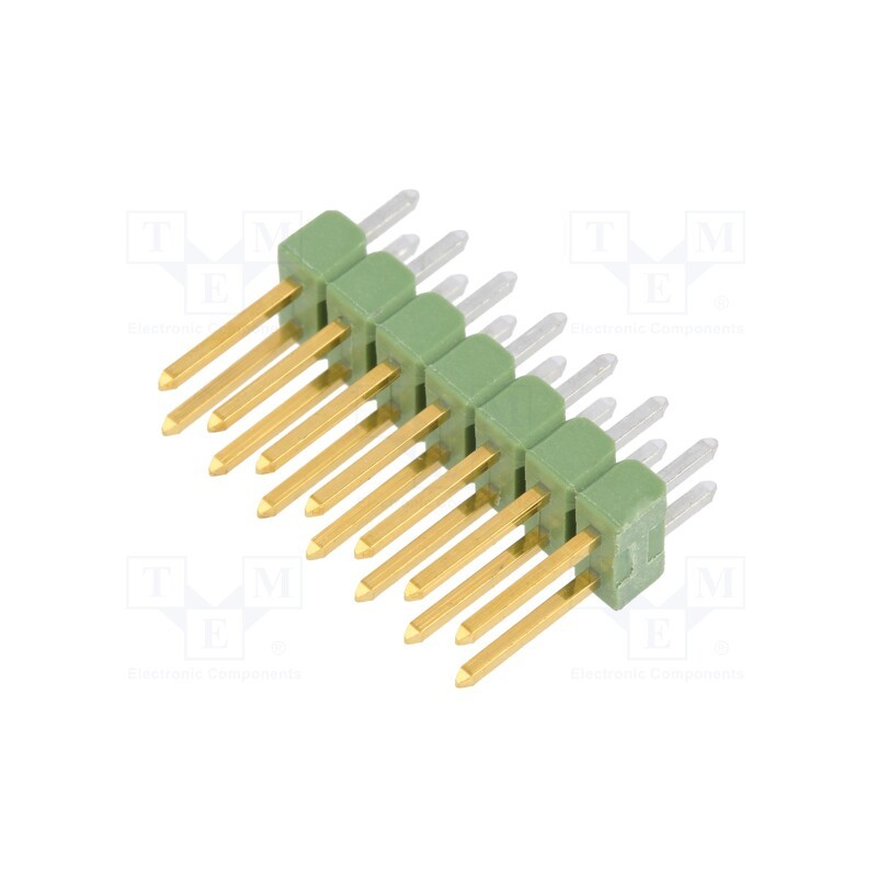10 pcs : 826632-7 - Pin header, pin strips, AMPMODU MOD II, male, PIN: 14, straight