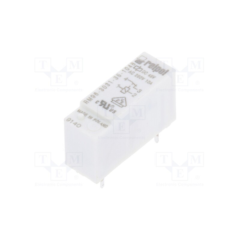10 pcs : RM96-3031-35-1048 - Relay: electromagnetic, SPST-NC, Ucoil: 48VDC, 8A, 8A/250VAC, PCB