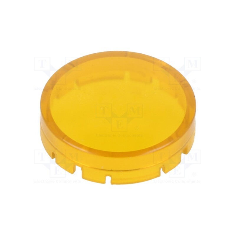 10 pcs : T22HRRGB - Actuator lens, RONTRON-R-JUWEL, transparent,yellow, Ø19.7mm